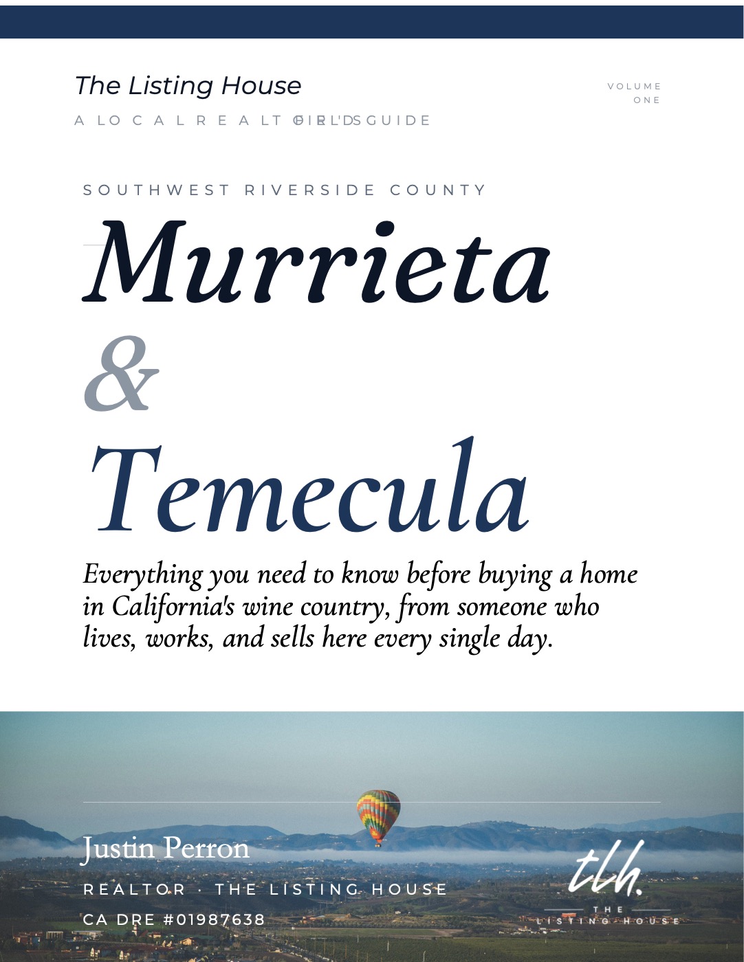 The Local's Field Guide to Murrieta & Temecula by Justin Perron, The Listing House — actual cover
